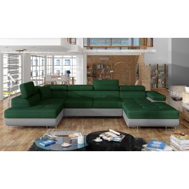 Eltap Rodrigo Kronos/Paros Corner Pull-Out Sofa 58x345x90cm, Green (Rod_26) | Corner couches | prof.lv Viss Online