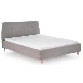 Двуспальная кровать Halmar Doris 160x200 см, без матраса, серого цвета | Двуспальные кровати | prof.lv Viss Online