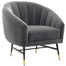 Halmar Britney Lounge Chair 72x73x78cm Grey (V-CH-BRITNEY-FOT-POPIELATY) | Sofas | prof.lv Viss Online