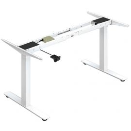 Linergo Oslo Electric Height Adjustable Table Legs, White (77-2884) | Height adjustable table legs | prof.lv Viss Online