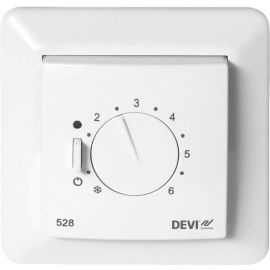 Devi DEVIreg 530 Механический терморегулятор с встроенным датчиком пола (9716512) | Системы управления электрического теплого пола | prof.lv Viss Online
