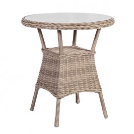 Стол для сада Home4You Toscana, 73x65x73 см, бежевый (10525) | Садовые столы | prof.lv Viss Online