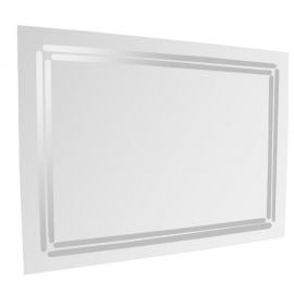 Aqualine Барселона LED Зеркало 60x80см Белый (L05BAR) | Мебель для ванной | prof.lv Viss Online