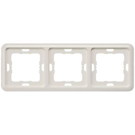 Siemens Delta Profile Surface-Mounted Frame 3-gang, White (5TG1813) | Mounted switches and contacts | prof.lv Viss Online