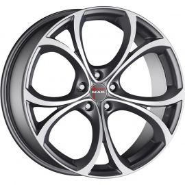 Mak Lario Alloy Wheels 7.5x17, 5x110 Grey (F7570LAQM39LGX) | Mak | prof.lv Viss Online