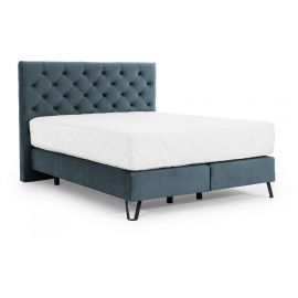 Eltap Cortina Monolith Double Bed 215x158x130cm, With Mattress, Blue 76 (COR_06_1.4) | Beds with mattress | prof.lv Viss Online