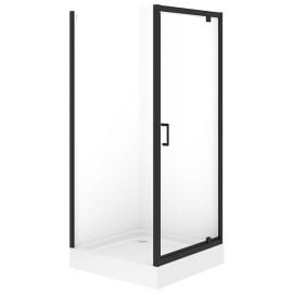 Dušas Kabīne Cersanit Brasco B870 H=190cm 90x90cm, Kvadrāta, Melna (S601-233) | Dušas | prof.lv Viss Online