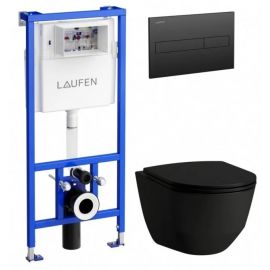Laufen Pro Rimless Built-in Bidet Frame Blue/White/Black (KK PRO_MB SLIM BL) | Built-in wc frames and buttons | prof.lv Viss Online
