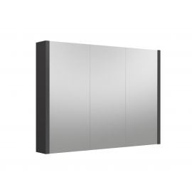 Шкафчик с зеркалом Raguvos Baldai Urban 100 серого матового цвета (2000705) NEW | Зеркальные шкафы | prof.lv Viss Online