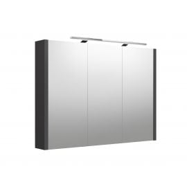 Raguvos Furniture Urban 100 Wardrobe with Mirror Grey Matte (2002705) NEW | Mirror cabinets | prof.lv Viss Online