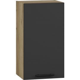 Halmar Vento Wall-mounted Cabinet, 30x40x72cm, Black/Oak (V-UA-VENTO-G-40/72-ANTRACYT) | Kitchen cabinets | prof.lv Viss Online