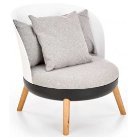 Halmar Scandi Lounge Chair 77x74x73cm Grey/White (V-CH-SCANDI-FOT) | Lounge chairs | prof.lv Viss Online