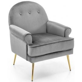 Кресло для отдыха Halmar Santi 74x74x88 см, серого цвета (V-CH-SANTI-FOT-POPIELATY) | Мягкая мебель | prof.lv Viss Online