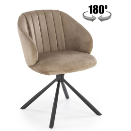 Virtuves Krēsls Halmar K533 50x50x80cm, Melns/Brūns (V-CH-K/533-KR-CAPPUCCINO) | Halmar | prof.lv Viss Online