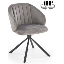 Virtuves Krēsls Halmar K533 50x50x80cm, Melns/Pelēks (V-CH-K/533-KR-POPIELATY) | Halmar | prof.lv Viss Online