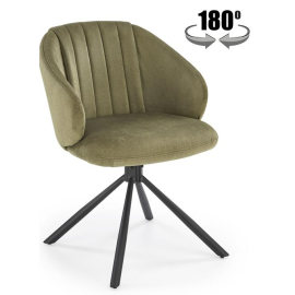 Virtuves Krēsls Halmar K533 50x50x80cm, Melns/Zaļš (V-CH-K/533-KR-OLIWKOWY) | Halmar | prof.lv Viss Online