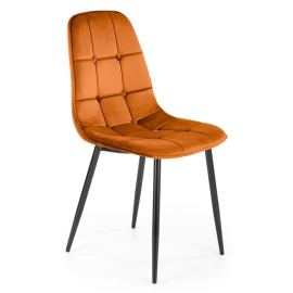 Virtuves Krēsls Halmar K417 56x45x87cm, Melns/Oranžs (V-CH-K/417-KR-CYNAMONOWY) | Halmar | prof.lv Viss Online