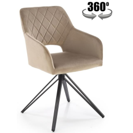 Virtuves Krēsls Halmar K535 52x50x86cm, Melns/Bēšs (V-CH-K/535-KR-BEŻOWY) | Halmar | prof.lv Viss Online