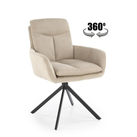 Virtuves Krēsls Halmar K536 48x48x85cm, Melns/Bēšs (V-CH-K/536-KR-BEŻOWY) | Halmar | prof.lv Viss Online