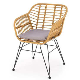 Virtuves Krēsls Halmar K541 52x52x77cm, Melns/Brūns (V-CH-K/541-KR) | Halmar | prof.lv Viss Online