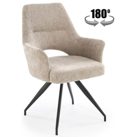 Virtuves Krēsls Halmar K542 48x58x88cm, Melns/Bēšs (V-CH-K/542-KR-BEŻOWY) | Halmar | prof.lv Viss Online