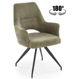 Virtuves Krēsls Halmar K542 48x58x88cm, Melns/Zaļš (V-CH-K/542-KR-OLIWKOWY) | Halmar | prof.lv Viss Online