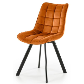 Virtuves Krēsls Halmar K332 61x46x84cm, Melns/Oranžs (V-CH-K/332-KR-CYNAMONOWY) | Halmar | prof.lv Viss Online