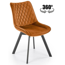 Virtuves Krēsls Halmar K520 47x46x80cm, Melns/Oranžs (V-CH-K/520-KR-CYNAMONOWY) | Halmar | prof.lv Viss Online