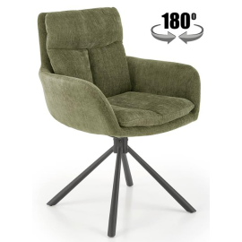 Virtuves Krēsls Halmar K495 50x50x87cm, Melns/Zaļš (V-CH-K/495-KR-OLIWKOWY) | Halmar | prof.lv Viss Online