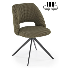 Virtuves Krēsls Halmar K546 48x52x79cm, Melns/Zaļš (V-CH-K/546-KR-OLIWKOWY) | Halmar | prof.lv Viss Online