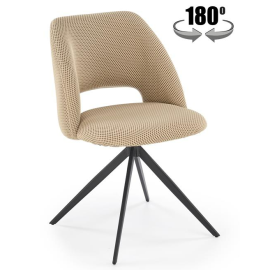 Virtuves Krēsls Halmar K546 48x52x79cm, Melns/Bēšs (V-CH-K/546-KR-BEŻOWY) | Halmar | prof.lv Viss Online