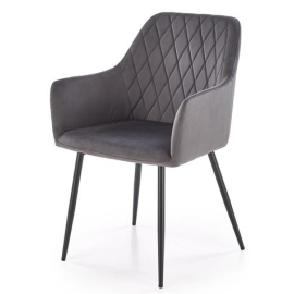 Virtuves Krēsls Halmar K558 48x46x86cm, Melns/Pelēks (V-CH-K/558-KR-POPIELATY) | Halmar | prof.lv Viss Online