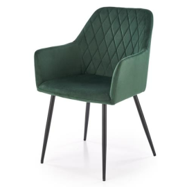 Virtuves Krēsls Halmar K558 48x46x86cm, Melns/Zaļš (V-CH-K/558-KR-C.ZIELONY) | Halmar | prof.lv Viss Online