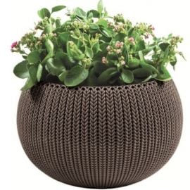 Keter Flower Pot Hanging Cozy M With Hanging Set, D36xH22.5cm, Brown (29202379507) | Keter | prof.lv Viss Online