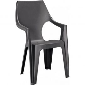 Садовый стул Keter DANTE с высокой спинкой 57x57x89 см, серый (29187057939) | Keter | prof.lv Viss Online