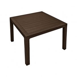 Keter Melody Garden Table, 95x95x74cm, Brown (29197992521) | Garden tables | prof.lv Viss Online