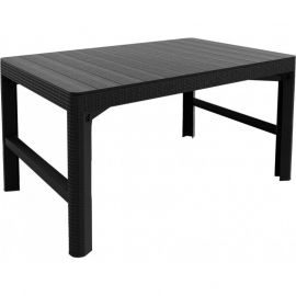 Стол для сада Keter Lyon, 116x71x65 см, серый (29202805939) | Садовые столы | prof.lv Viss Online