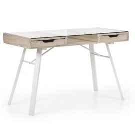 Halmar B-33 Writing Desk, 120x60x76cm, White, Oak (V-CH-B/33) | Dressing tables | prof.lv Viss Online