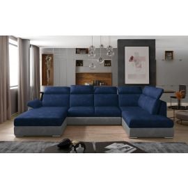 Eltap Evanell Kronos/Paros Corner Pull-Out Sofa 216x336x102cm, Blue (Evl_08) | Corner couches | prof.lv Viss Online