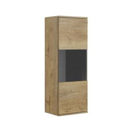 Halmar Nest Chest of Drawers, 40x30x110cm, Black, Oak (V-PL-NEST-W-1) | Display cabinets | prof.lv Viss Online