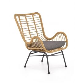 Halmar Garden Chair IKARO 69x58x93cm, natural, grey (V-CH-IKARO-FOT) | Garden chairs | prof.lv Viss Online
