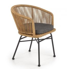 Halmar Garden Chair K400 55x47x74cm, natural, grey (V-CH-K/400-KR) | Garden chairs | prof.lv Viss Online
