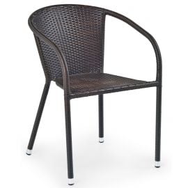 Halmar Garden Chair MIDAS 57x57x78cm, dark brown (V-CH-MIDAS-KR) | Garden chairs | prof.lv Viss Online