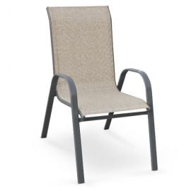 Halmar Garden chair MOSLER 55x72x95cm, grey (V-CH-MOSLER-KR-POPIEL) | Garden chairs | prof.lv Viss Online