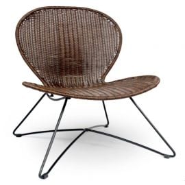 Садовый кресло Halmar TROY 74x71x80 см, коричневое (V-CH-TROY-FOT) | Садовые стулья | prof.lv Viss Online