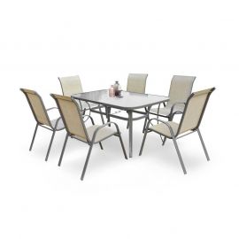Стол для сада Halmar Mosler, 150x90x72 см, серый (V-CH-MOSLER-ST) | Садовые столы | prof.lv Viss Online