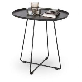 Halmar Tina Garden Table, 50x42x51cm, Black (V-CH-TINA-LAW-CZARNY) | Garden tables | prof.lv Viss Online