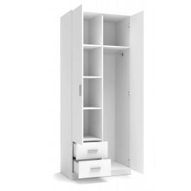 Шкаф для одежды Halmar Lima, 80x52x205 см, белый (V-PL-LIMA-S2-BIAŁY) | Шкафы для одежды | prof.lv Viss Online