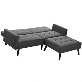 Угловой диван с пуфом Halmar раскладной 200x86xВ83см | Раскладные диваны | prof.lv Viss Online