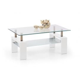 Halmar Diana Intro Glass Coffee Table, 100x60x45cm, White (V-CH-DIANA_INTRO-LAW-LAK-BIAŁY) | Halmar | prof.lv Viss Online